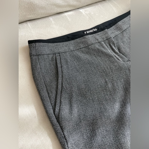 Express Textured Tweed Columnist Wide Leg Pants - Picture 4 of 11